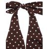 Robe de vacances vintage à pois, dos nu, maxi, style rétro - Brun M | US 6