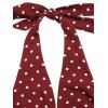 Vintage Vacation Dress Polka Dots Print Open Back Maxi Retro Halter Dress - Rouge Vineux XL | US 12