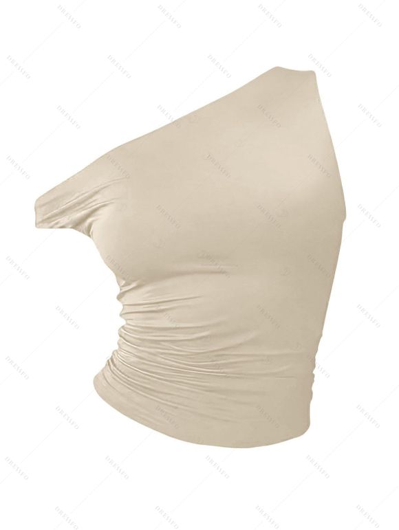 Vacation Couple Outfit Skew Neck Tank Top Botanical Silhouette Print Belt Pants and Shirt Shorts Set - Bleu de Minuit S | US 4