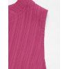 Solid Color Dress V Notched Stand-up Collar Ruched Mock Button Tiered Dress - Rose Vif XL | US 12