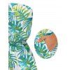 Hawaiian Vacation Romper Watercolor Monstera Palm Leaf Print Pocket Off the Shoulder Beach Romper - Vert clair XXL | US 14