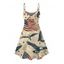 Independence Day Dress Vintage American Flag Bald Eagle Print Spaghetti Strap Patriotic Dress - café lumière XXXXL | US 18