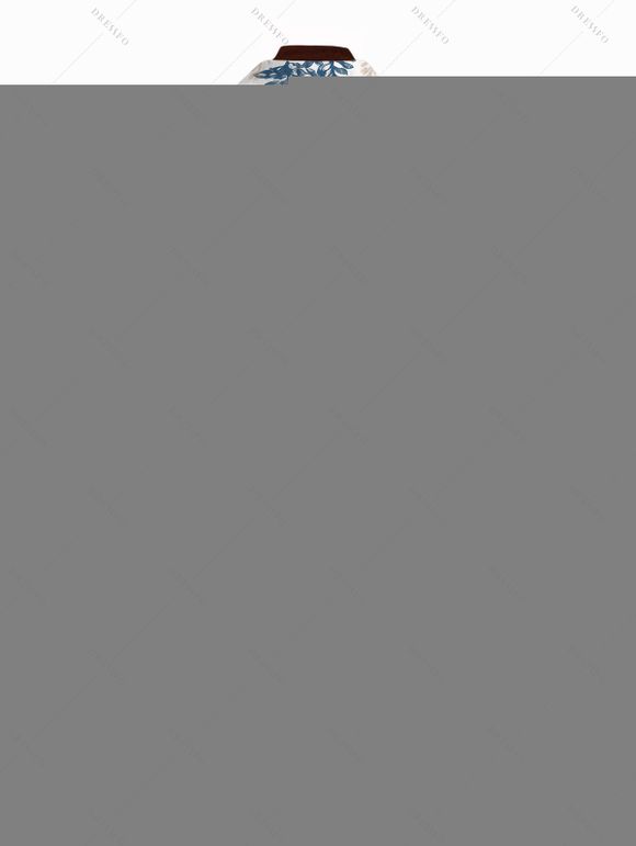 Men's Vacation Shirt for Beach Bicolor Botanical Print Button Up Shirt - Blanc 5XL