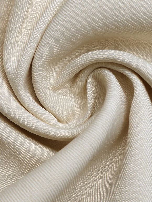 Vacation Wide Leg Jumpsuit Layered Flounce Skew Neck Belt Jumpsuit - café lumière XL | US 12