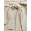 Vacation Wide Leg Jumpsuit Layered Flounce Skew Neck Belt Jumpsuit - LIGHT COFFEE L | US 8-10