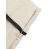 Vacation Wide Leg Jumpsuit Layered Flounce Skew Neck Belt Jumpsuit - LIGHT COFFEE L | US 8-10