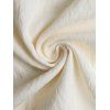 Robe de vacances pour la plage, couleur unie, smocks, faux boutons, épaules nouées, coupe trapèze - Beige XL | US 10