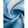 Robe de plage maxi à bretelles spaghetti, imprimé floral aquarelle tie-dye - Bleu Toile de Jean S | US 4