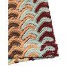 Bohemian Vacation Couple Outfit Colorblock Arrow Ethnic Print Bodycon Knitted Dress and Shirt Set - multicolor S | US 4