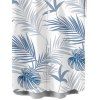 Hawaii Vacation Couple Outfit Tassel Tied Shoulder Cropped Top Tired Pants and Tropical Botanical Leaf Print Shirt Set - Bleu clair S | US 4