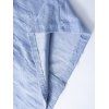 Chemise décontractée pour homme, texture jacquard, couleur unie, boutonnée - Bleu Poudre L