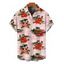 Men's Hawaiian Vacation Shirt Vintage Tropical Palm Tree Hibiscus Floral Print Button Up Shirt - Rose XXXXXL | US 20