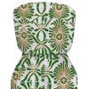 Vacation Romper Vintage Ethnic Floral Print Pocket Off the Shoulder Romper - Vert XXL | US 14