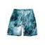 Men's Beach Shorts Vintage Tie Dye Abstract Print Drawstring Vacation Shorts - Paon Bleu S