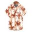 Men's Vacation Shirt Tropical Coconut Tree Print Button Up Shirt - Bleu clair 5XL