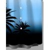 Men's Vacation Shirt Coconut Tree Seagulls Print Ombre Button Up Shirt - Bleu Ciel 5XL