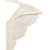 Vacation Dress Solid Color Lace Panel Cut Out Back Tied Spaghetti Strap Maxi Dress - Jaune clair XL | US 12
