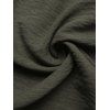 Vintage Dress Solid Color Ruffle Cap Sleeve Tired Maxi Self-belted Slit Dress - PLANT GREEN XL | US 12