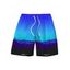 Men's Vacation Beach Shorts Tropical Ombre Coconut Tree Silhouette Print Pocket Drawstring Board Shorts - multicolor A 5XL
