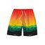 Men's Vacation Beach Shorts Tropical Ombre Coconut Tree Silhouette Print Pocket Drawstring Board Shorts - multicolor A 5XL