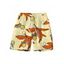 Men's Vacation Beach Shorts Cartoon Lemon Leaf Print Pocket Drawstring Board Shorts - Jaune 5XL