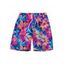 Hawaiian Vacation Beach Shorts Allover Tropical Floral Leaf Print Pocket Drawstring Board Shorts - multicolor A 5XL