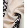 Bohemian Vacation Dress Contrast Color Baroque Damask Print Spaghetti Strap Maxi Dress - Noir S | US 4