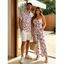 Hawaiian Vacation Couple Outfit Abstract Leaf Print Tied Pocket Off the Shoulder Jumpsuit and Shirt Set - Bleu profond S | US 4