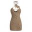 Vacation Cover-up Crochet Flower See Through Hollow Out Bodycon Cover-up - café M | US 6
