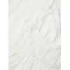 Bohemian Vacation Dress See Through Flower Lace Panel High Low Maxi Dress - Blanc S | US 4