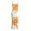 Lily Print Spaghetti Strap Dress, Slim-fit Long Bodycon Dress, Vacation Style - Blanc XXL | US 14