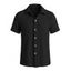 Chemise décontractée pour homme, en maille texturée, couleur unie, à boutons - Abricot XL