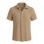Men's Casual Shirt Textured Knitted Solid Color Button Up Shirt - Bleu clair S