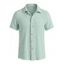 Chemise décontractée pour homme, en maille texturée, couleur unie, à boutons - Abricot XL