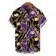 Men's Vacation Shirt Colorblock Vintage Chain Print Button Up Shirt - Concorde 5XL