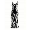 Vacation Gothic Dress Colorblock Octopus Totem Print Bodycon Mermaid Maxi Dress - Noir XXL | US 14