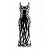 Vacation Gothic Couple Outfit Colorblock Octopus Totem Print Bodycon Mermaid Maxi Dress and Shirt Set - Noir S | US 4