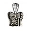 Casual Cropped Tank Top Abstract Geometric Print Cinched Halter Tank Top - Noir XXL | US 14
