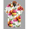 Vacation Couple Outfit Watercolor Floral Print Cinched Cropped Tank Top Tied Pocket Wide Leg Jumpsuit and Shirt Set - multicolor S | US 4
