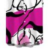 Men's Hawaiian Vacation Shirt Colorblock Abstract Line Print Button Up Shirt - Rose Vif 5XL