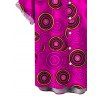 Vintage Couple Outfit Geometric Concentric Circle Print Spaghetti Strap Maxi Bodycon Dress and Shirt Set - Rouge Rose S | US 4