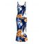 Hawaiian Vacation Dress Hibiscus Floral Tropical Leaf Print Spaghetti Strap Maxi Bodycon Dress - Vert XXL | US 14
