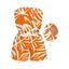 Vacation Hawaiian Romper Tropical Palm Leaf Print Pocket Off the Shoulder Romper - Orange XXL | US 14