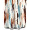 Men's Casual Shirt Vertical Brush Stroke Abstract Print Button Up Shirt - multicolor 5XL