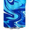 Men's Vacation Shirt Gradient Marbled Liquid Swirl Texture Pattern Button Up Shirt - Bleu S