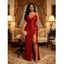 Party Dress Sequined Solid Color Slit Spaghetti Strap Prom Dress - Rose S | US 4