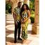 Hawaiian Vacation Couple Outfit Tropical Palm Leaf Zebra Print Spaghetti Strap Maxi Bodycon Dress and Shirt Set - Brun Doré S | US 4
