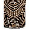 Men's Bohemian Shirt Colorblock Heart Shaped Swirl Geometric Print Button Up Shirt - multicolor 5XL