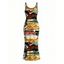 Streetwear Dress Vintage Graffiti Letter Lips Print Spaghetti Strap Maxi Bodycon Dress - multicolor A XXL | US 14