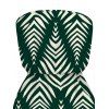 Beach Vacation Romper Serrated Palm Leaf Geometric Print Pocket Off the Shoulder Romper - Vert profond XXL | US 14